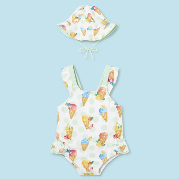 Ice Cream Swim Suit w/ hat