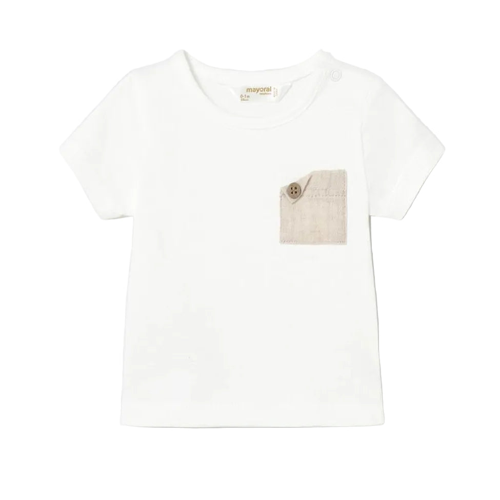 Cream Wheat Pocket T-Shirt