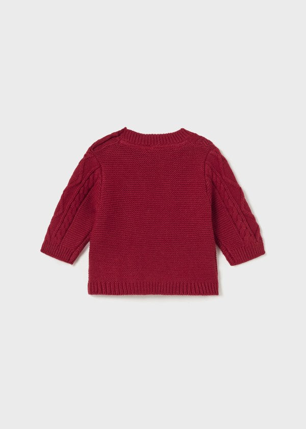 Braided jumper: Cherry