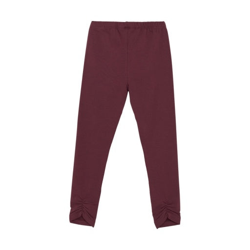 Girls Cozy Leggings: Tawny Port