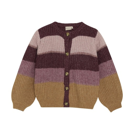 Girls Striped Knit Cardigan