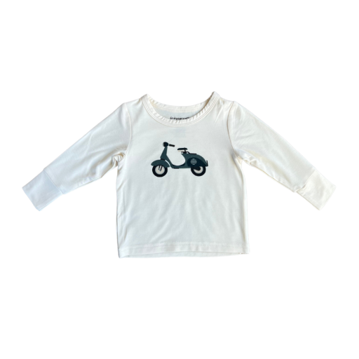 Long Sleeve Tee: Scooter