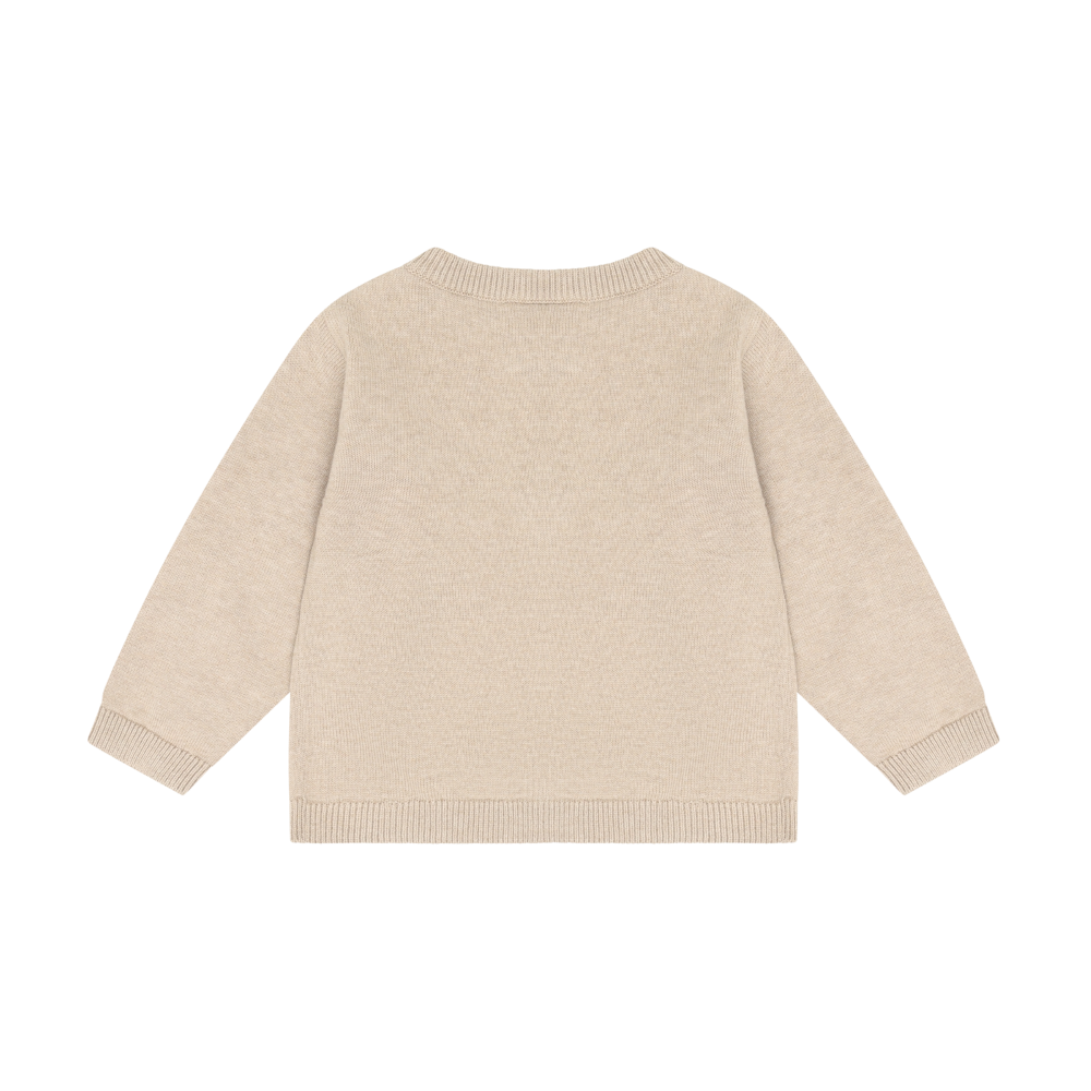 Beige Melange Bernard Puppies Knit Cardigan