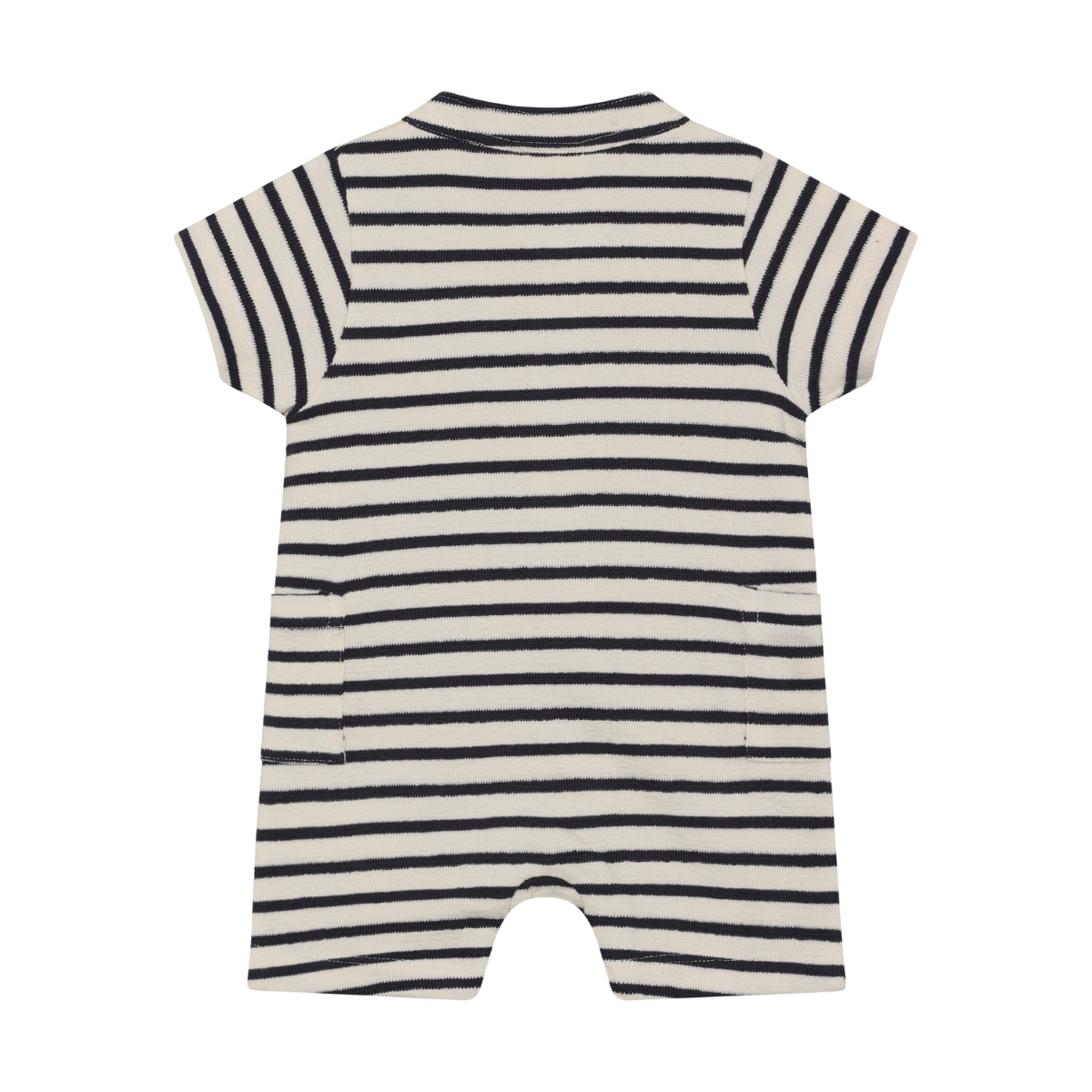 Vanilla Ice Striped Button Short Romper