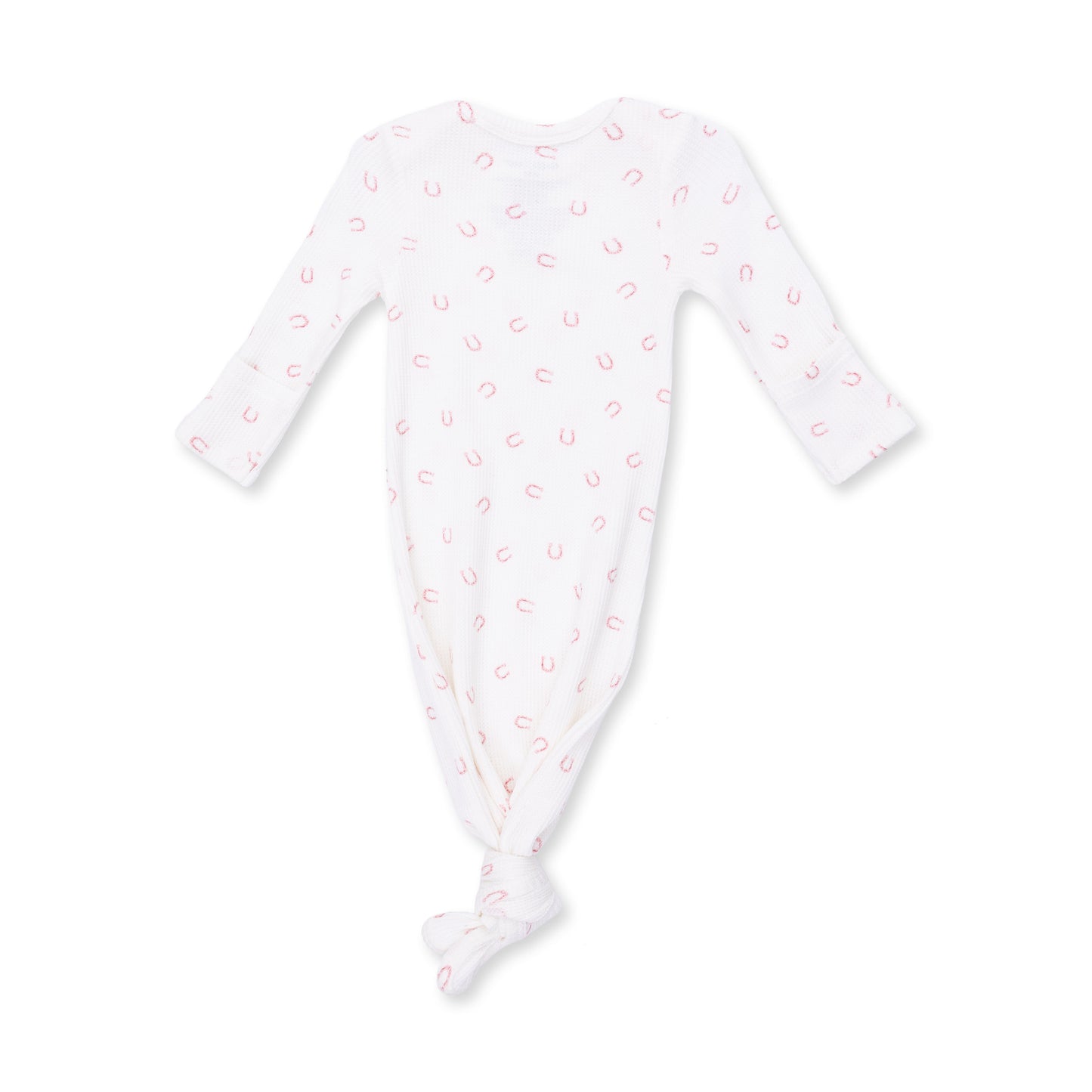 Little Horseshoes Pink - Knotted Gown and Knot Headband