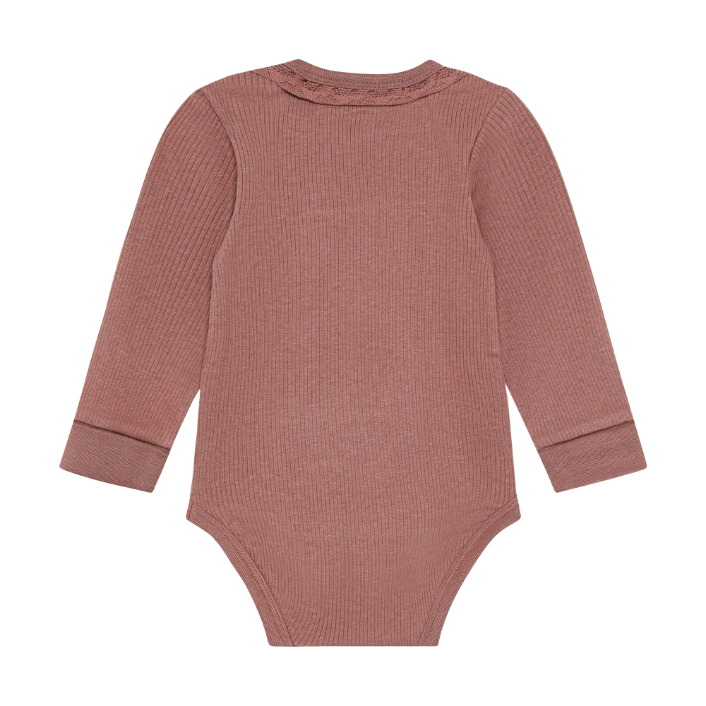 Burlwood Rib Long Sleeve Onesie