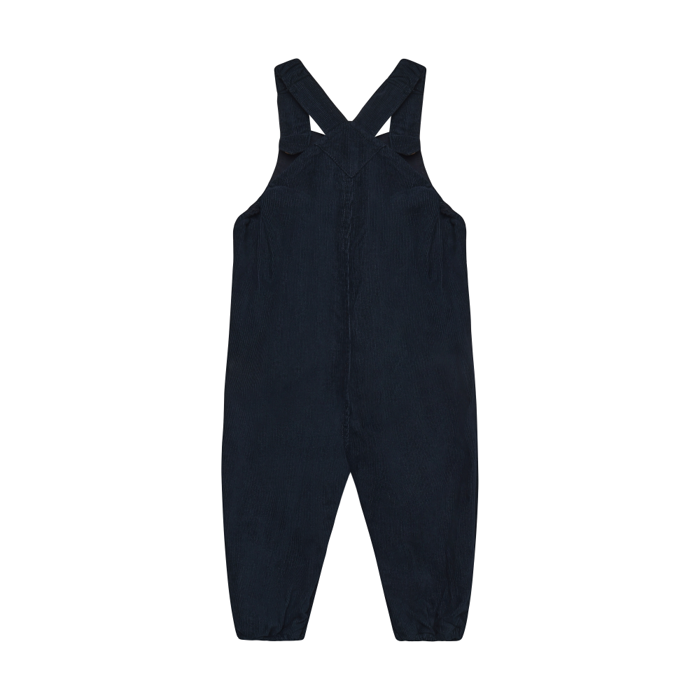Dark Sapphire Adjustable Corduroy Overalls