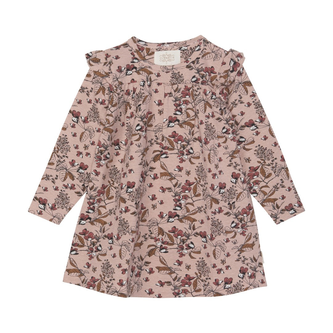 Rose Smoke Long Sleeved Jersey Dress