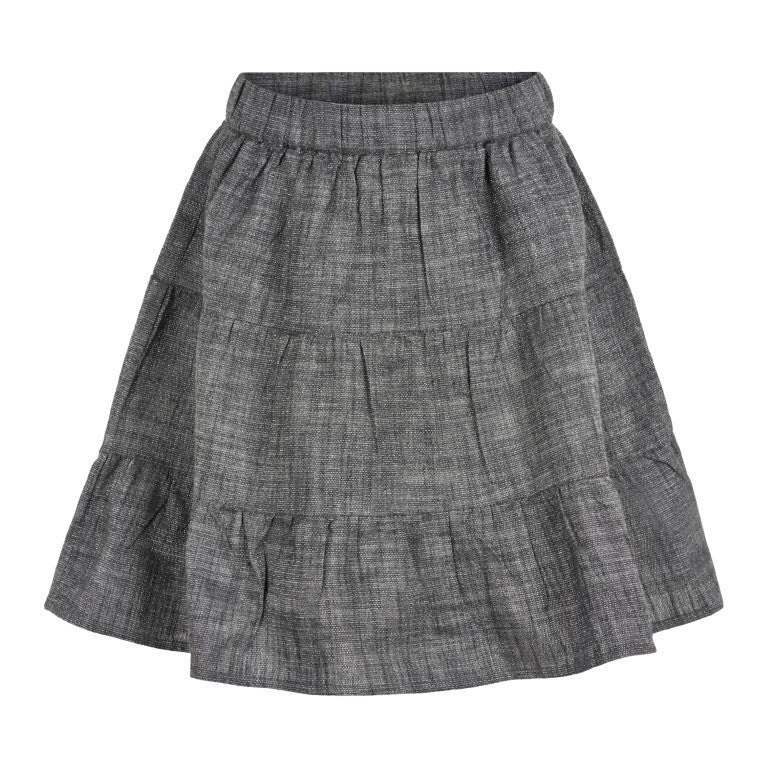 Mid Grey Melange Skirt Lurex