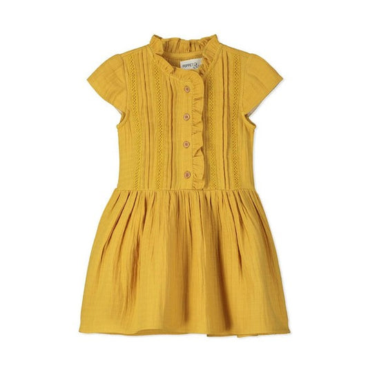 Mustard Sedona Woven Dress