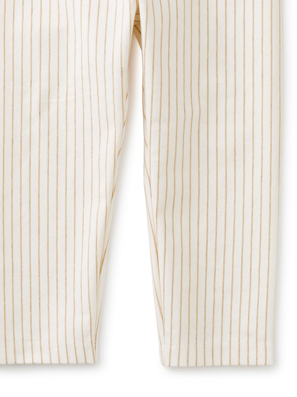 Sparkle Stripe Capri Leggings: Chalk