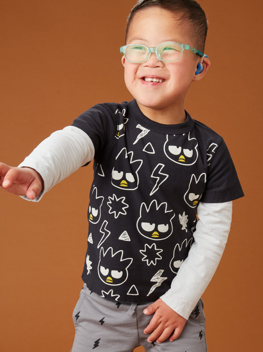 Badtz Maru Graphic Tee: Jet Black