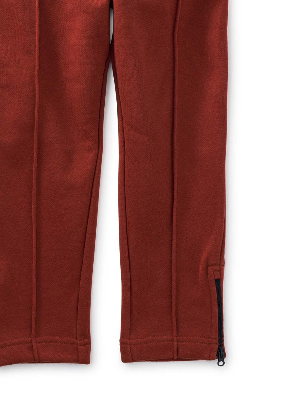 Zip Ankle Pants: DARK MAPLE