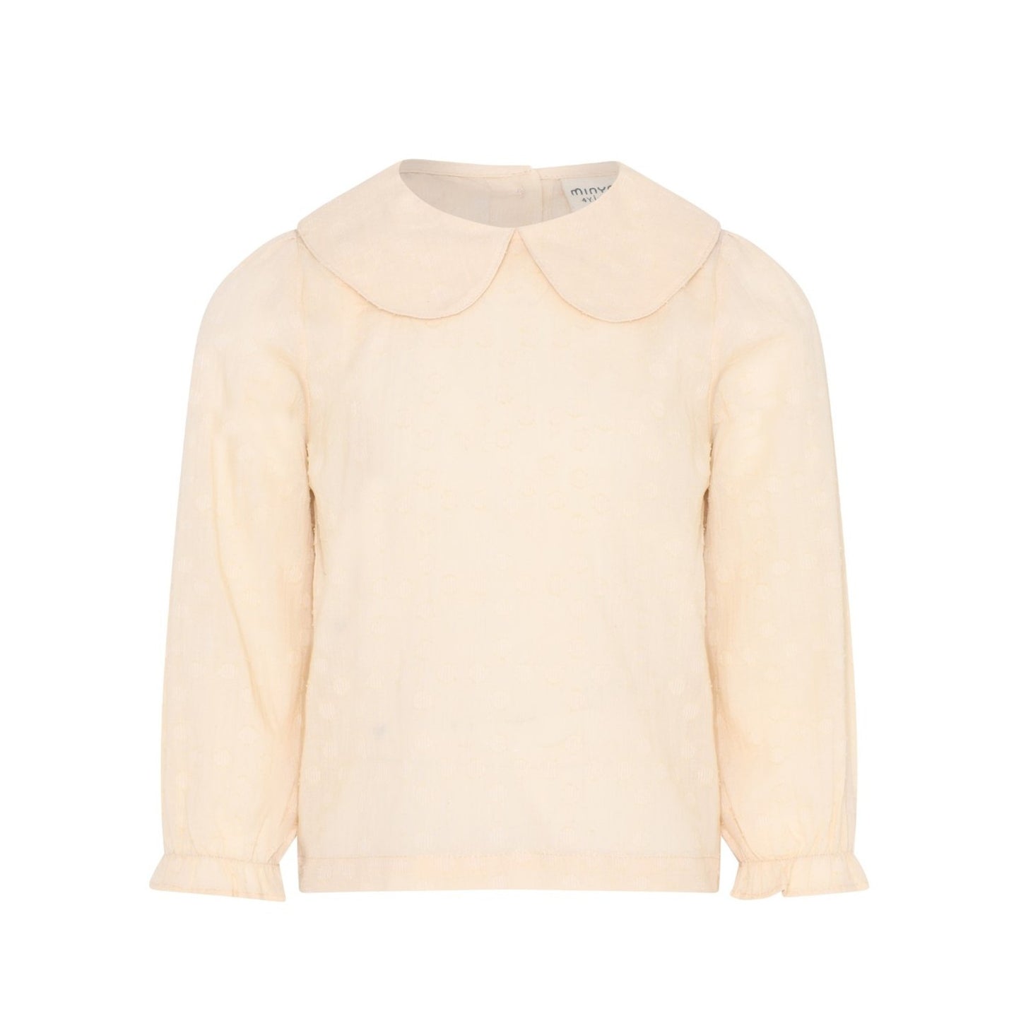Peter Pan Collar Blouse: Biscotti