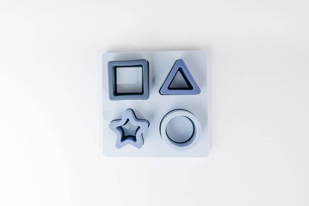 Silicone Shape Puzzle-Blue
