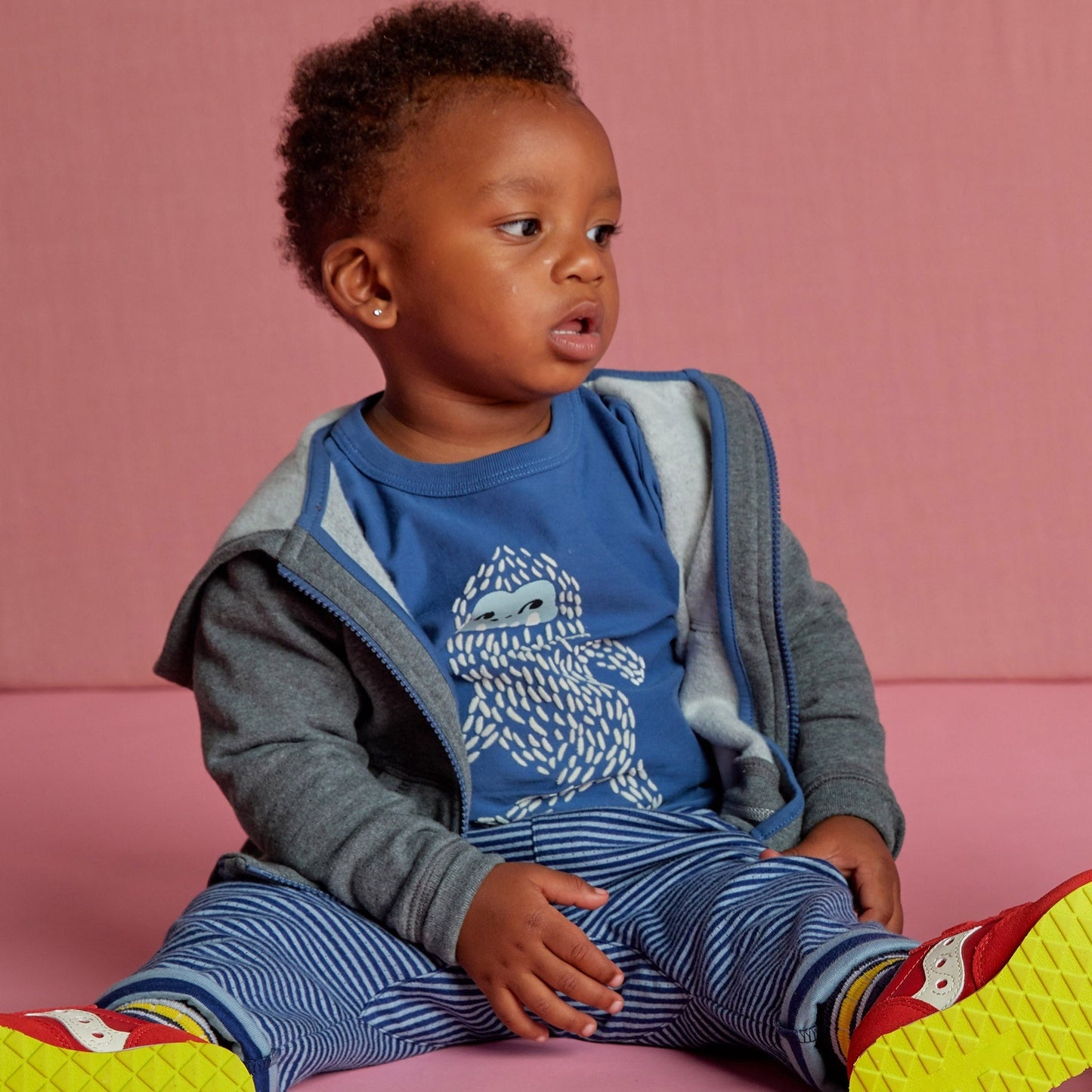 Baby Yeti Storytelling Tee: Cobalt