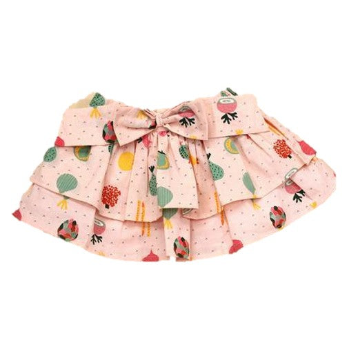 Two Tier Skirt with Bow: Blush