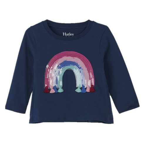 Rainbow Tassel Long Sleeve Baby Tee - Solstice