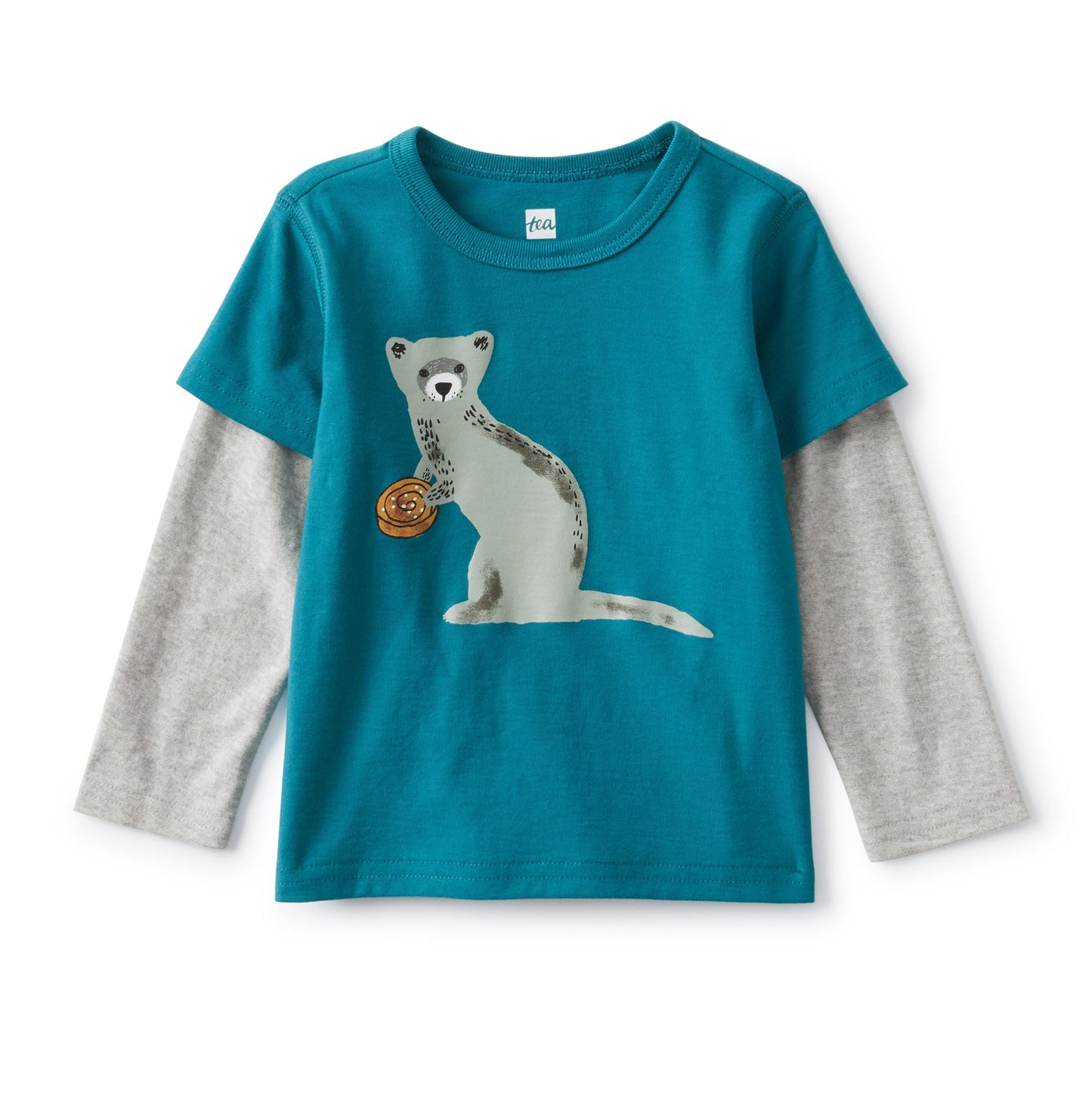 Polecat Layered Graphic Tee: Scuba