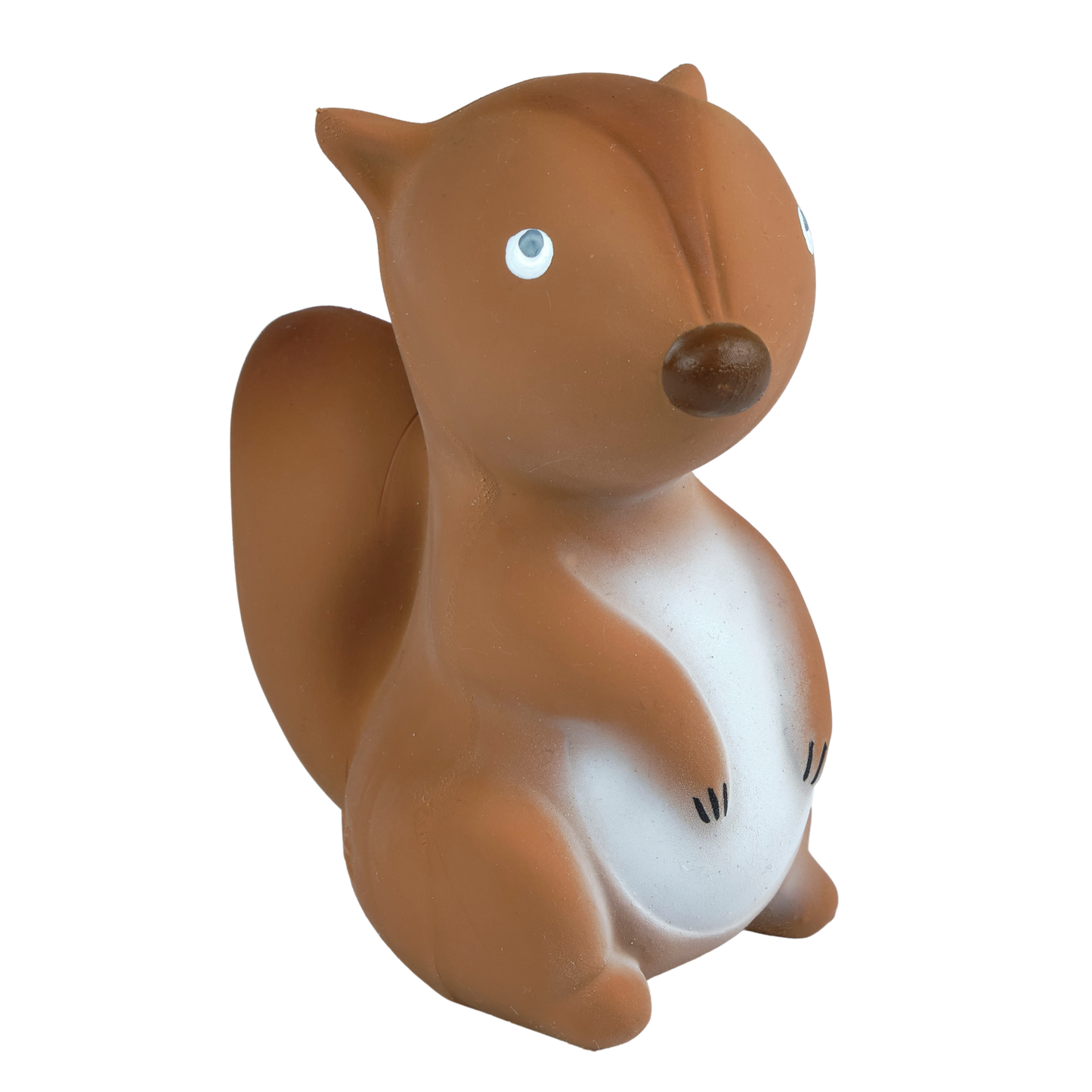 Arctic Squirrel Organic Rubber Teether, Rattle & Bath Toy