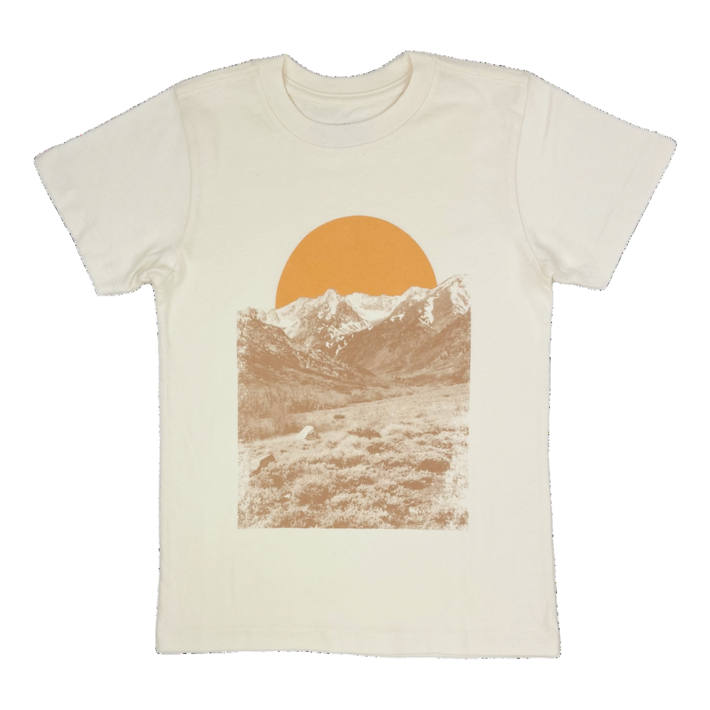 Mountains Calling Tee Shirt: Natural