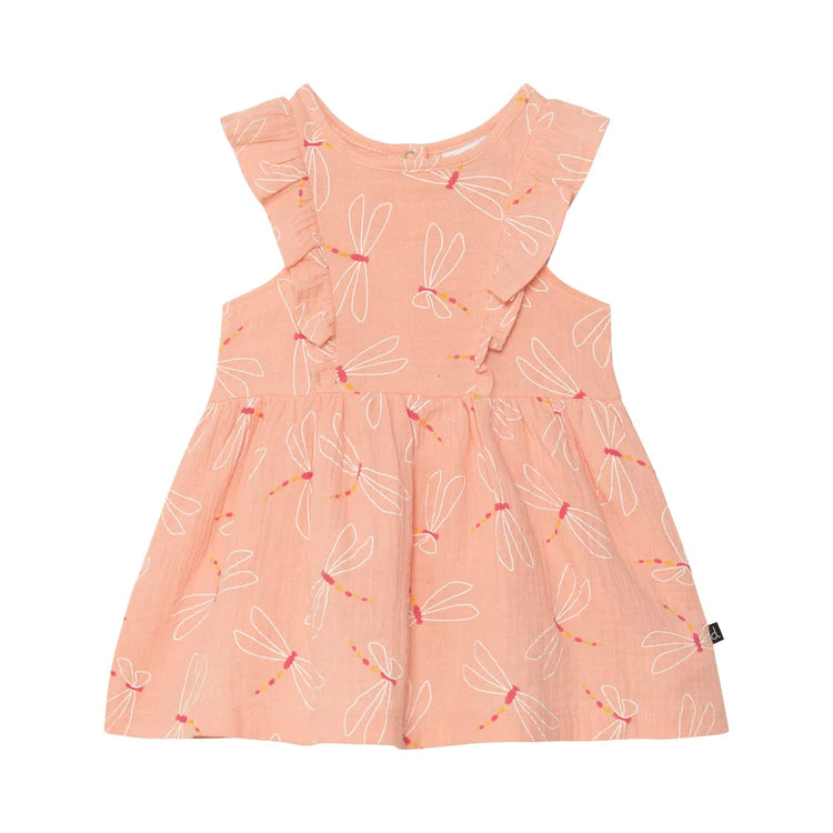 Dress Printed Muslin: AOP Libellule