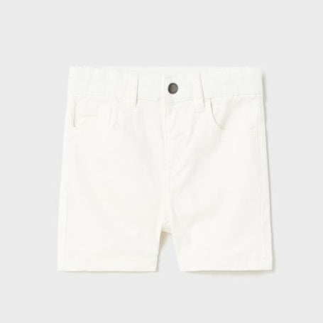 Basic Twill Shorts: Cream
