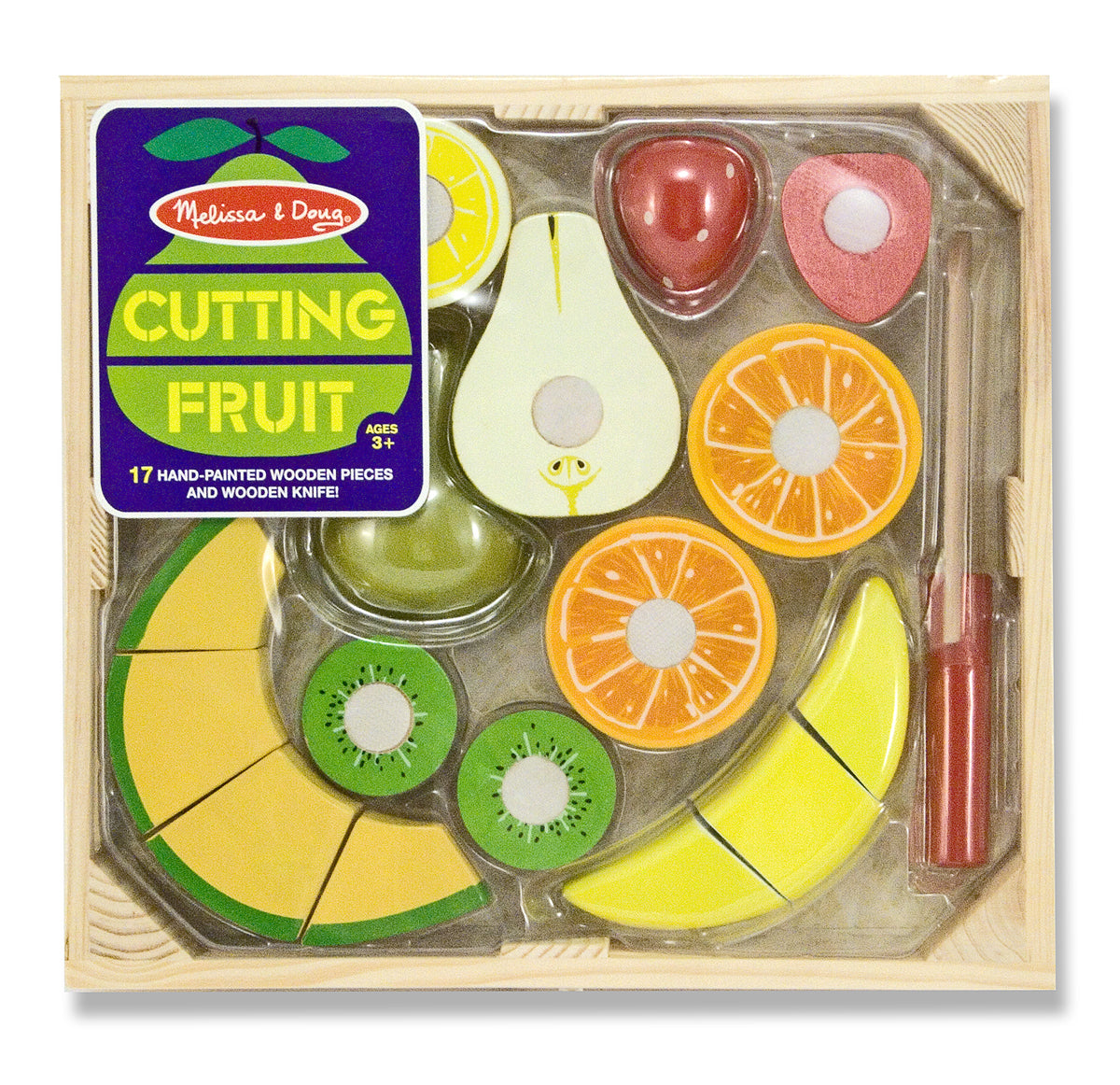 Melissa and Doug Wooden Cutting Fruit Set - Cupcake