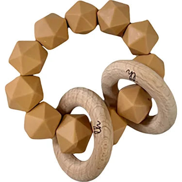 Abby Teething Rattle - Putty