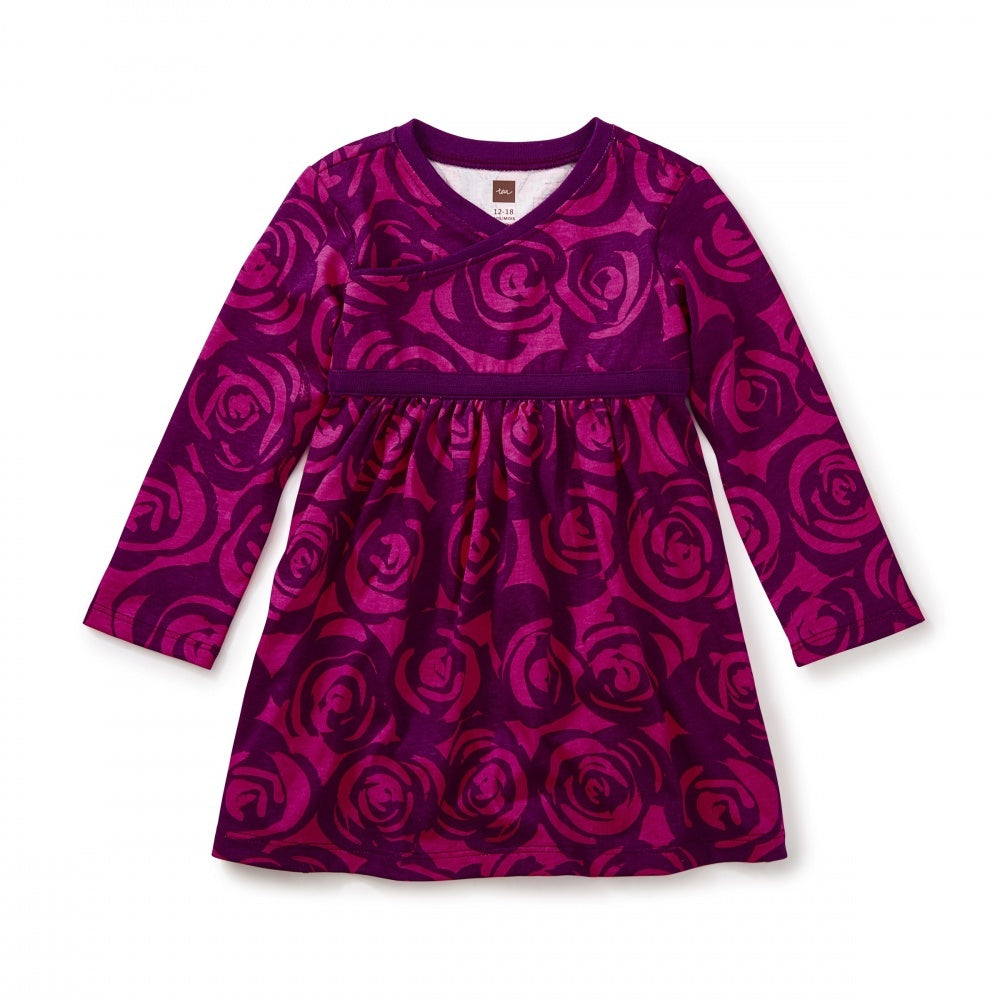 Rennie Rose Wrap Neck Bb Dress