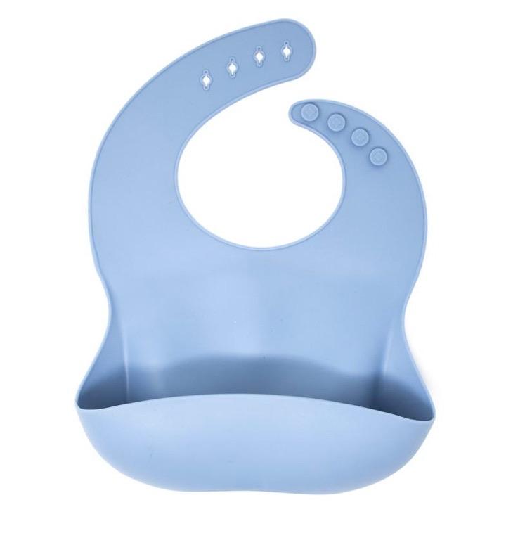 Silicone Bib - Slate