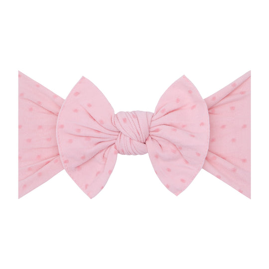 Patterned Shabby Knot: Pink/Pink Dots