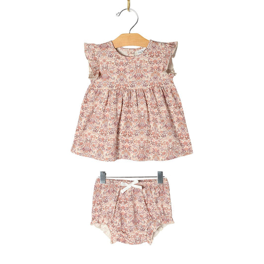 Spring Bouquet Flutter Tunic Set