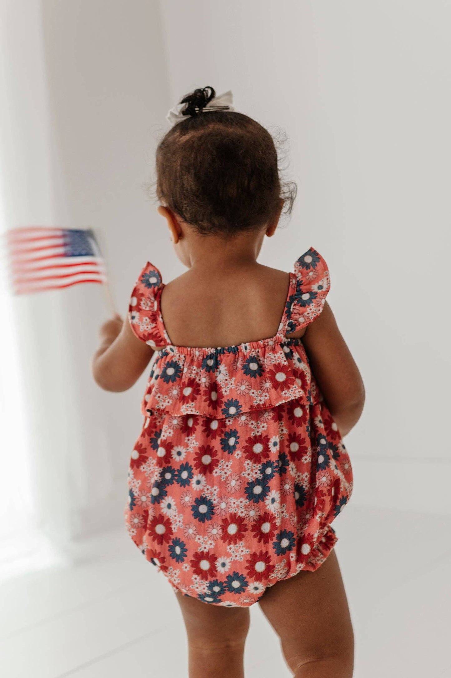 Zoey Daisy Gauze Bubble Romper