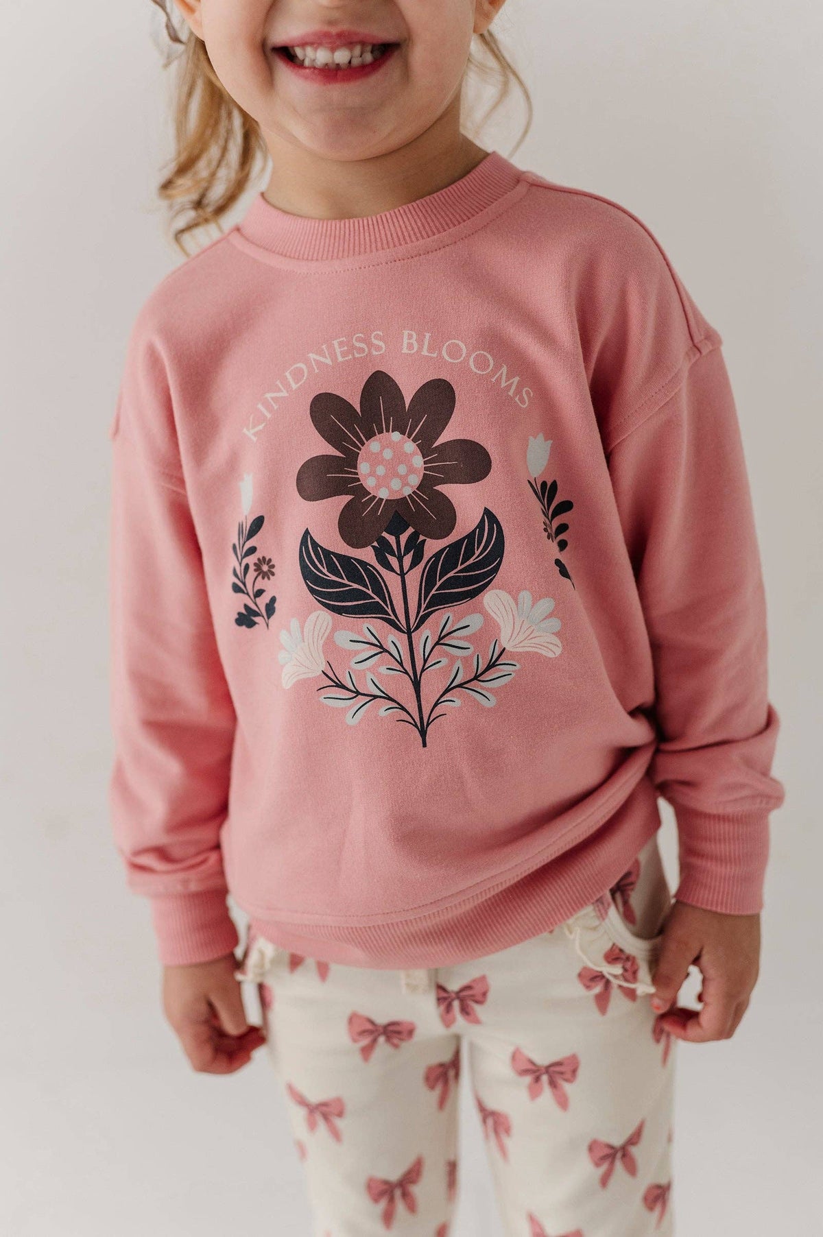 Kindness Blooms Boxy Bamboo Sweatshirt