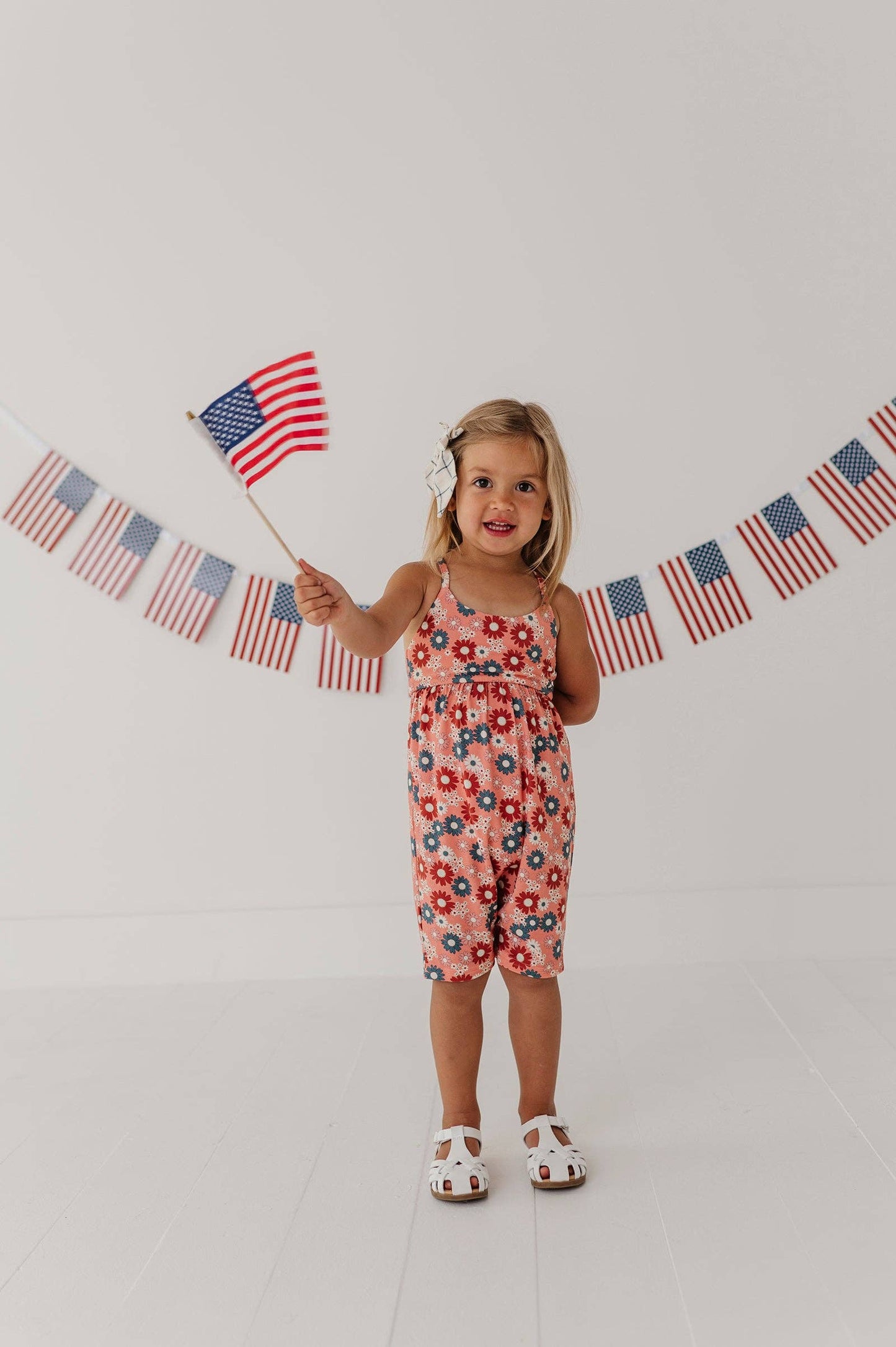 Zoey Daisy Tie-Back Romper