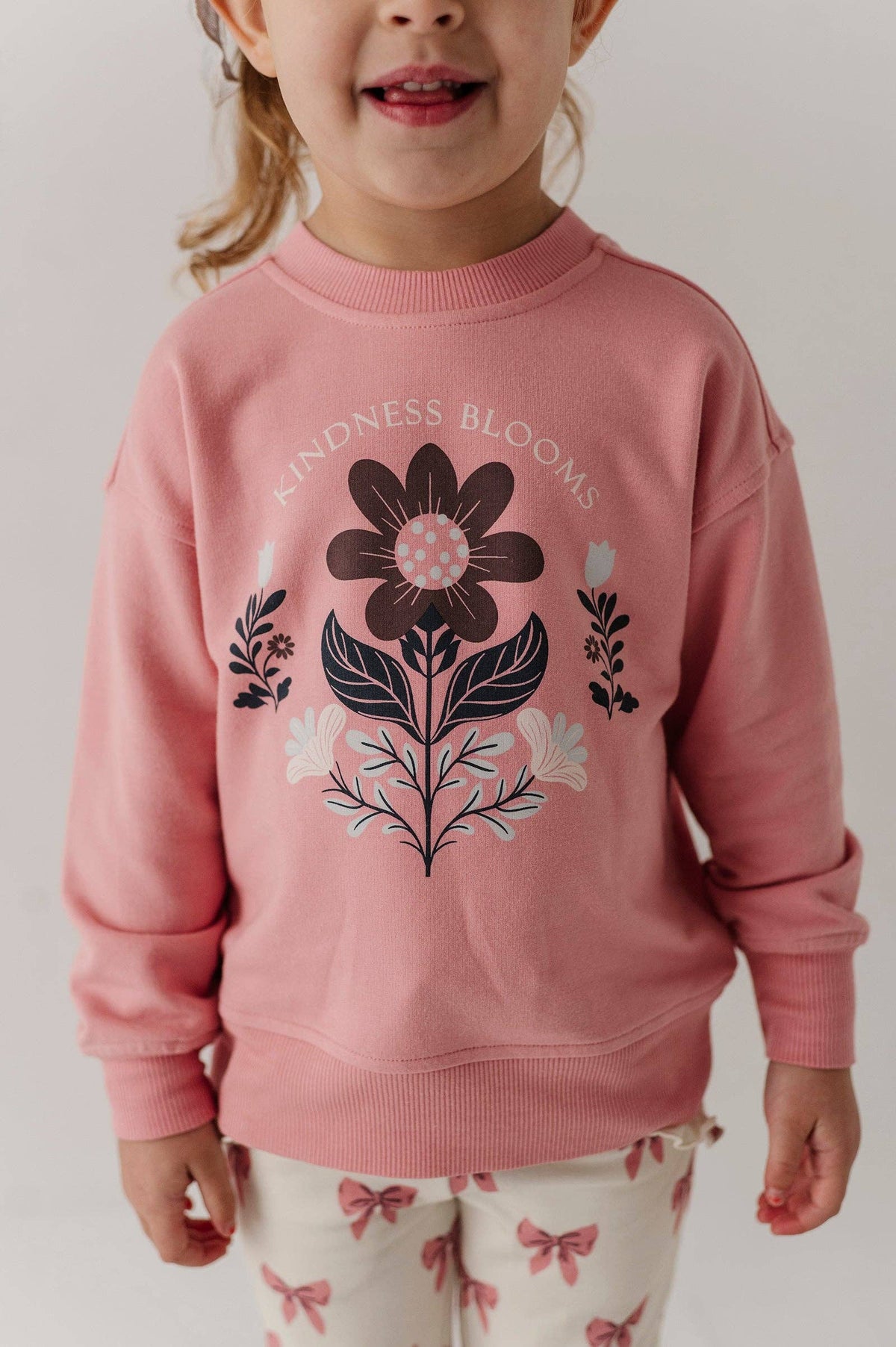 Kindness Blooms Boxy Bamboo Sweatshirt
