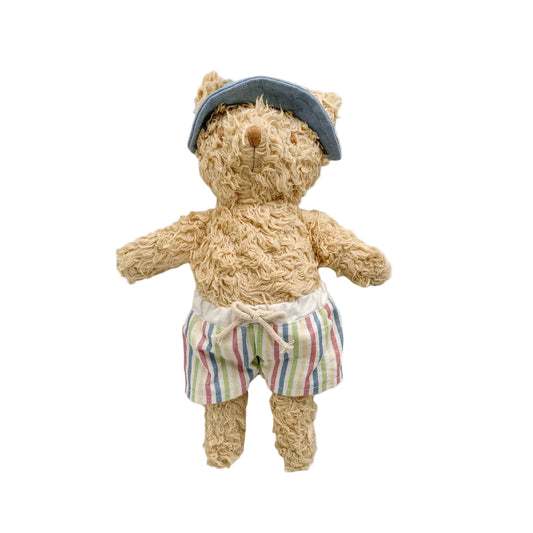 Organic Blue Beach Bear Plush