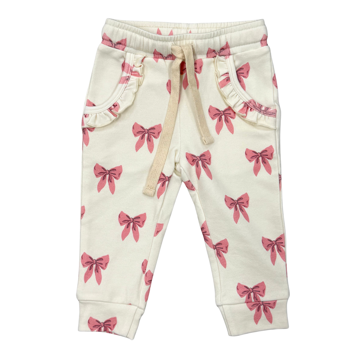 Rose Elegance Bows Bamboo Joggers