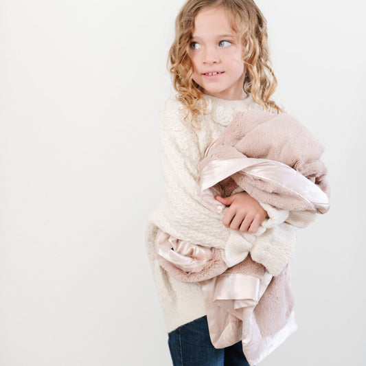 Satin Border Chenille Blanket -  Daisy