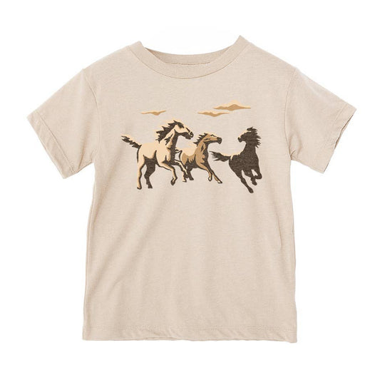 Wild Horses Western Kids Tee