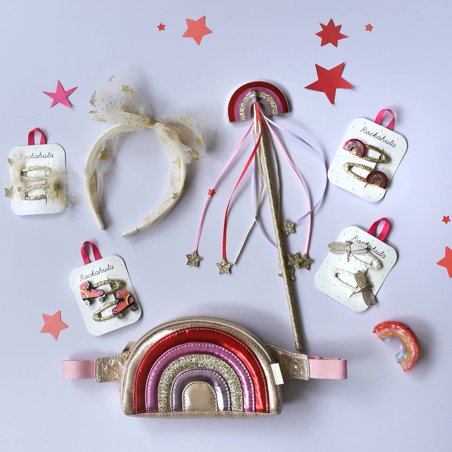Disco Rainbow Clips