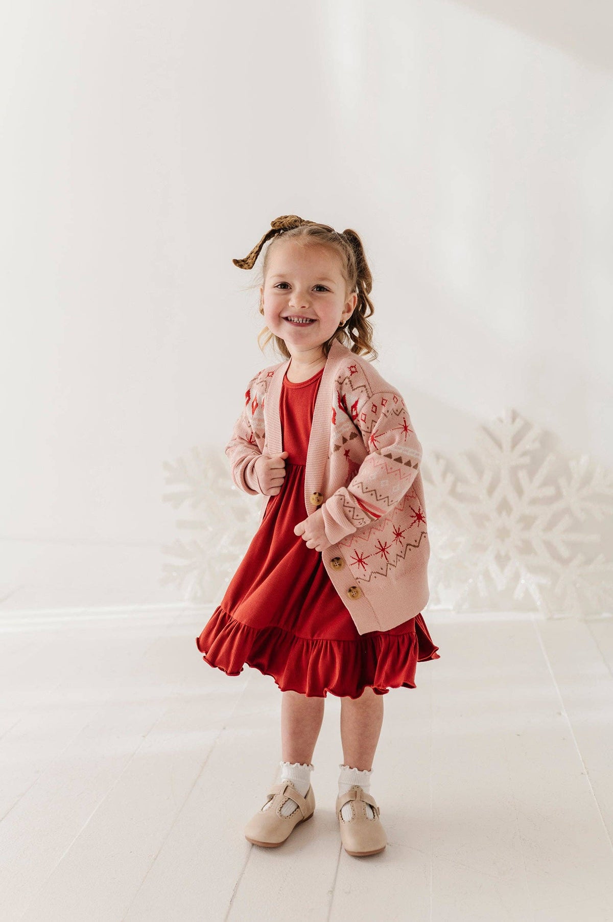 Reindeer Jacquard Christmas Knit Sweater