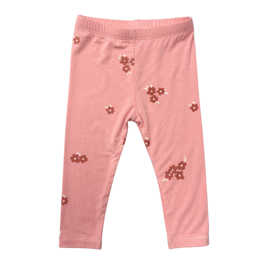 Floral Stamp Basic Bamboo Leggings