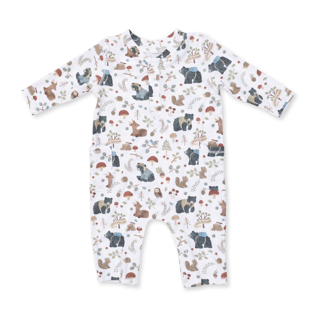 Southern Woodland Animals Green - Uni Romper