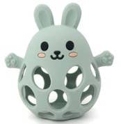 3D Bunny Silicone Teether: Sage