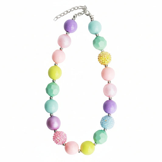 Chunky Pastel Beaded Necklace