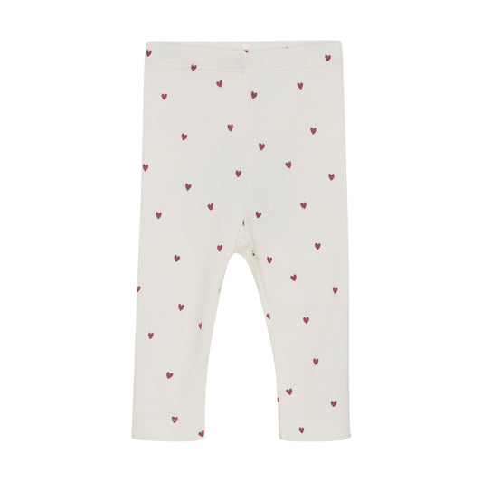 Eggnog Rib Little Heart Leggings