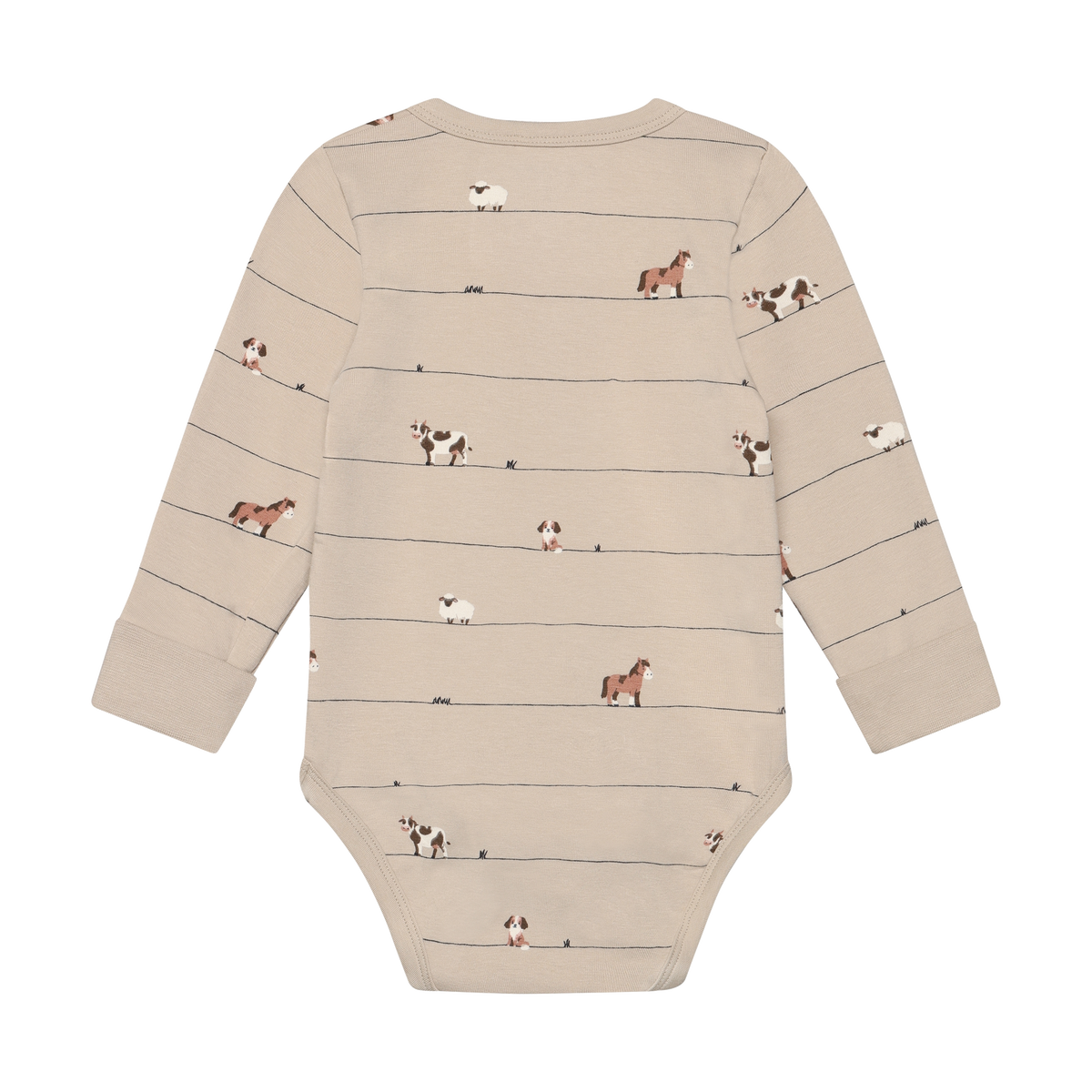 Feather Gray Body LS AOP