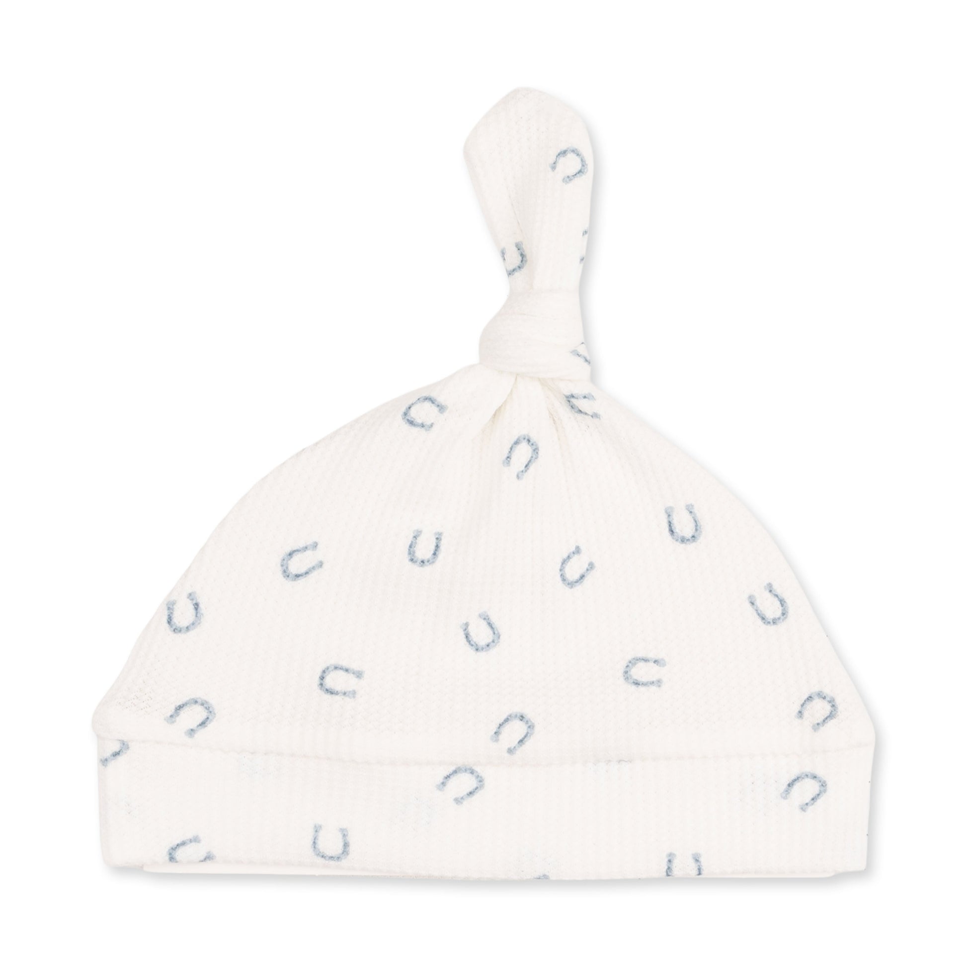 Little Horseshoes Blue Knotted Gown And Knotted Hat